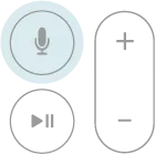 Voice input button on Apple TV remote