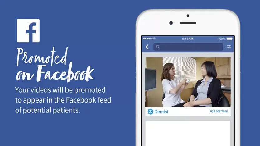 Illustration showing ad promoted on Facebook