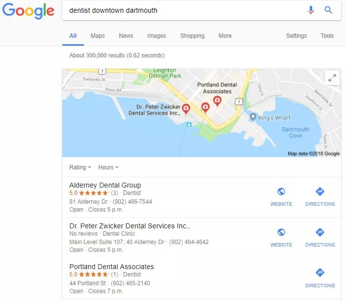 Google Business Profile listing