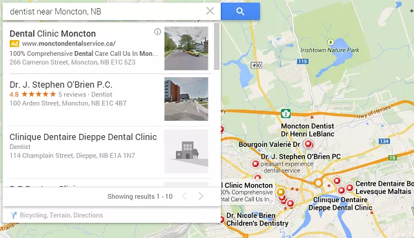 Google Business Profile listing
