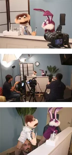 Behind the scenes creating the Ricky The Rabbit video