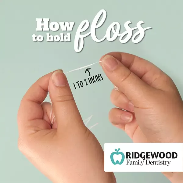 Sample social media post - how to floss