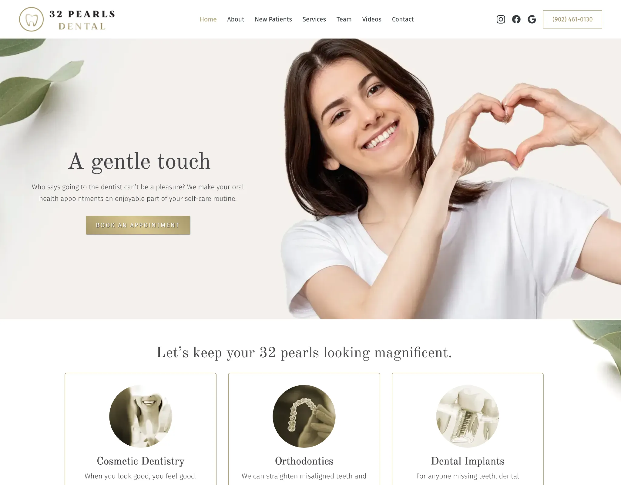 32 Pearls Dental Website