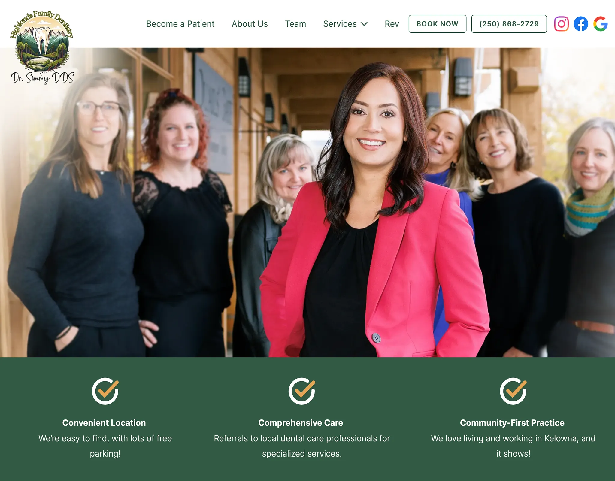 Highlands Family Dentistry Dental Website