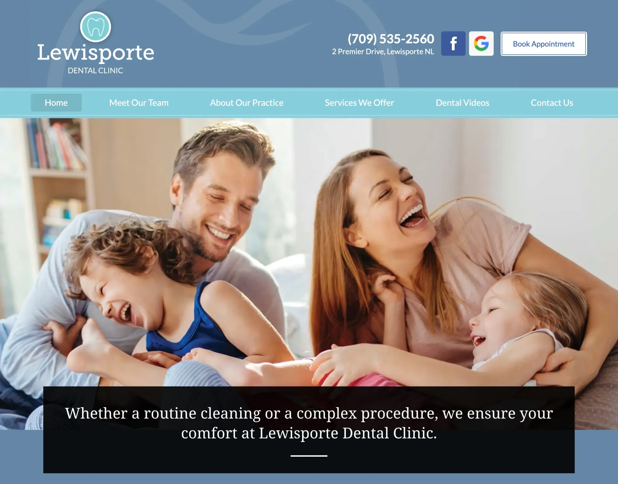 Lewisporte Dental Clinic Website