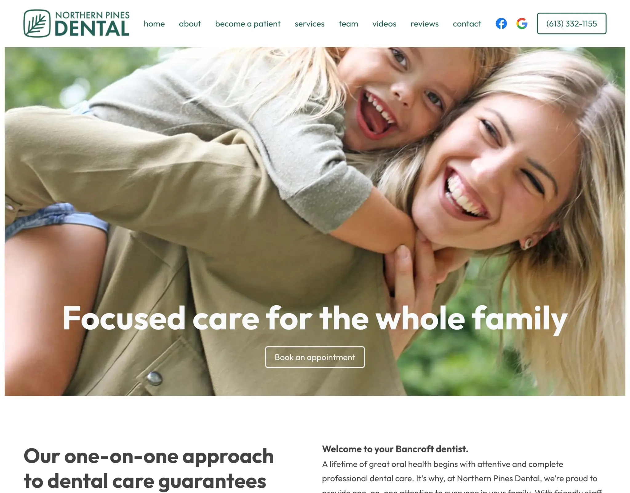 Northern Pines Dental Website